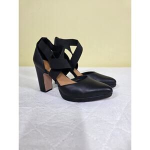 CC Corso Como Black Leather Icelyn Platform Pump 6.5/37